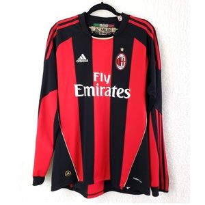 AC MILAN Adidas Long Sleeve Fly Emirates Jersey AC MILAN Adidas Long Sleeve Fly Emirates Jersey
